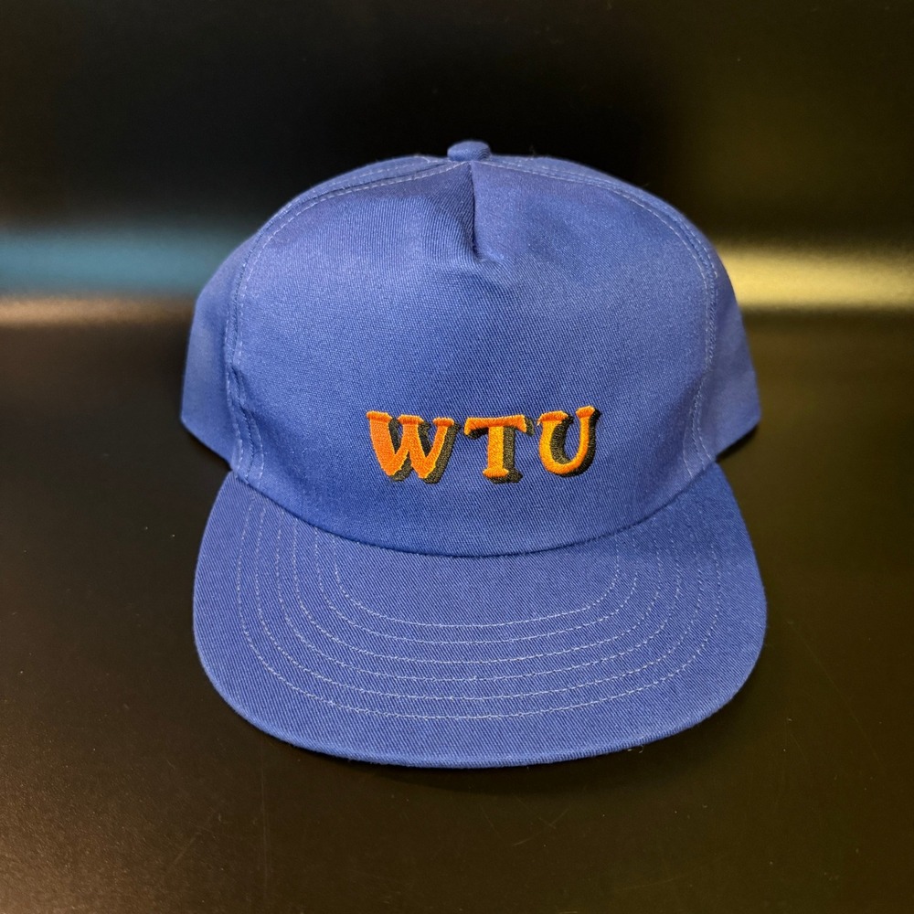 WTU Old Rip Cap Inc Blue Cotton Blend Snapback Hat Mens Medium‎ Made in USA